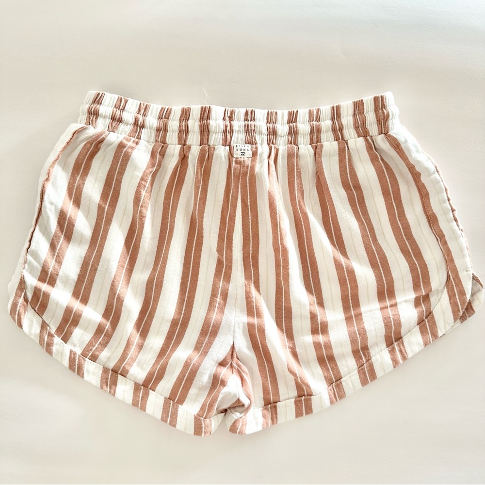 | billabong • road trippin light brown striped short • small | - Picture 6 of 13
